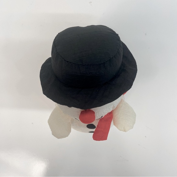 Vintage Sears Soft Dreams Nylon Snowman 5" stuffed toy plush 1980s Christmas - Picture 2 of 8